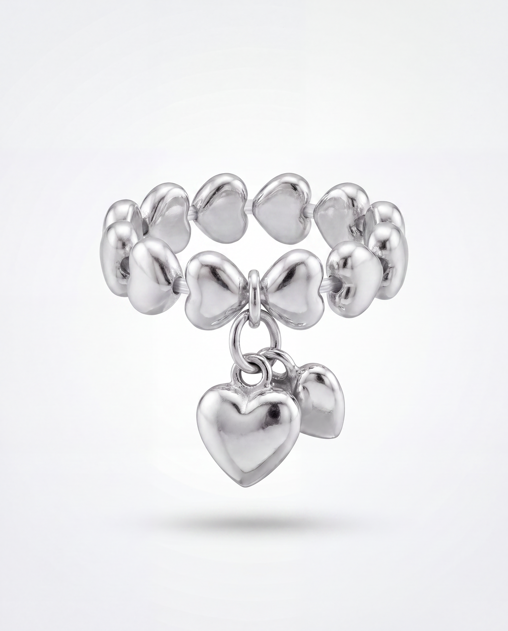 Bow & Hearts Ring