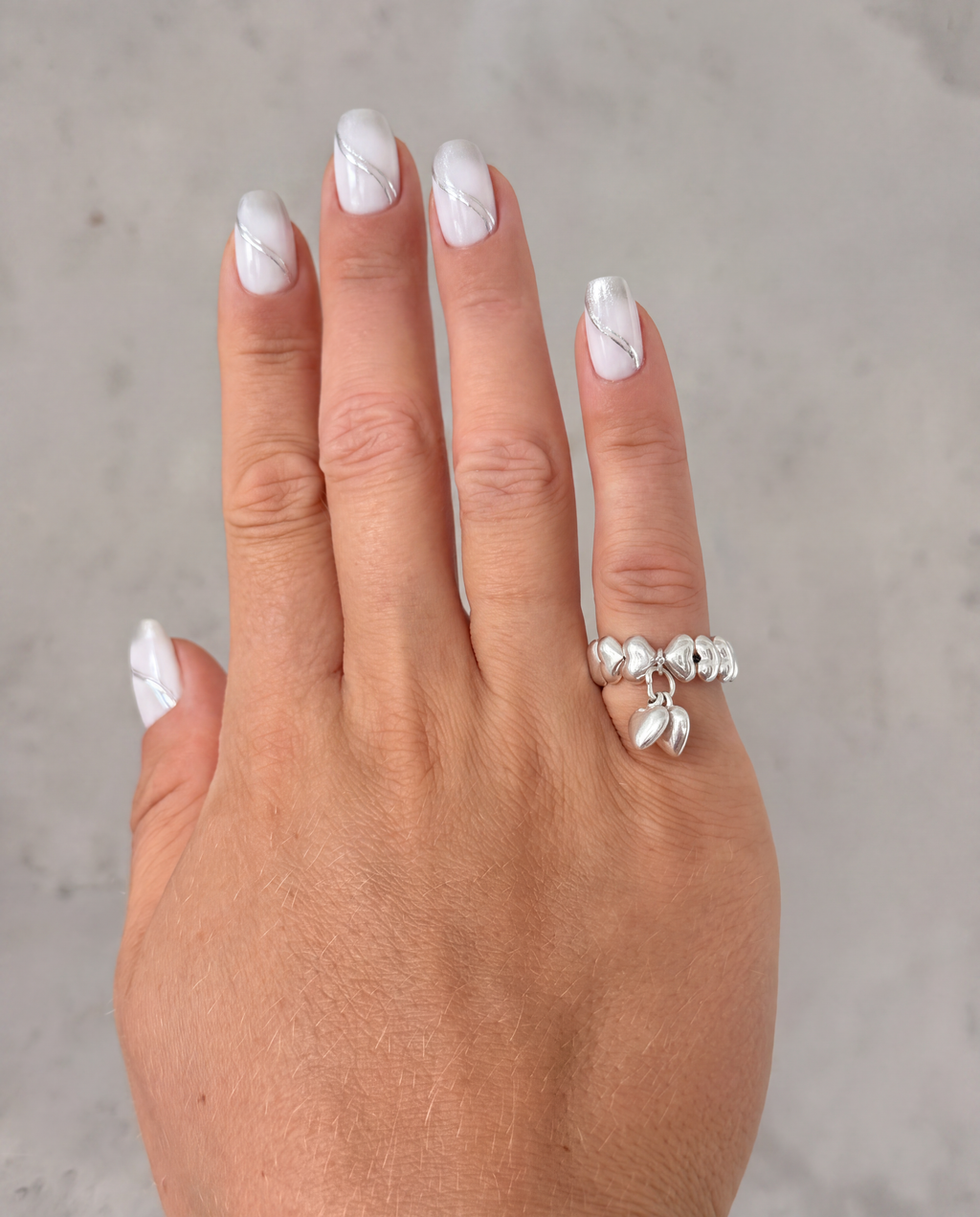 Bow & Hearts Ring